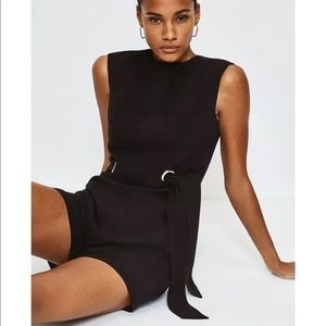 Karen Millen Eyelet Romper color Brick size 2